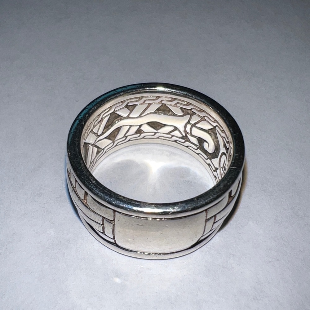 John Hardy men’s ring thick band size 10